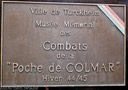 Colmar Pocket plaque