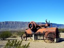 Retired steam engine at Castolon Ranger Station