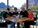 Family at Chisos Basin Restaurant