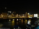 Amsterdam waterfront at night