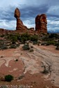 Storm developing over Balanced Rock