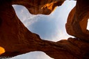 Straight up at Double Arch