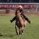 Flat out barrel racing