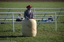 "Pickle" barrel, protecting the PVC fence