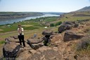 Barbara at Stonehenge Overlook