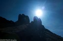Silhouetted buttes on the Snake River
