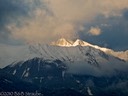 Snow capped mountains