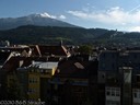 Mountain view from hotel room