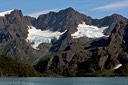 Hanging glaciers in Resurrection Bay