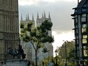 Westminister Abbey through the haze