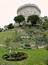 Windsor Castle tower and garden
