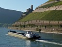 Barge near Burg Ehrenfels