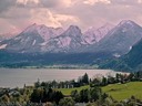 Mountains from St. Gilgen in lake country