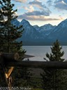 Teton sunset at Jackson Lake