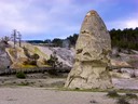 Liberty Cap in Mammoth Hot Springs